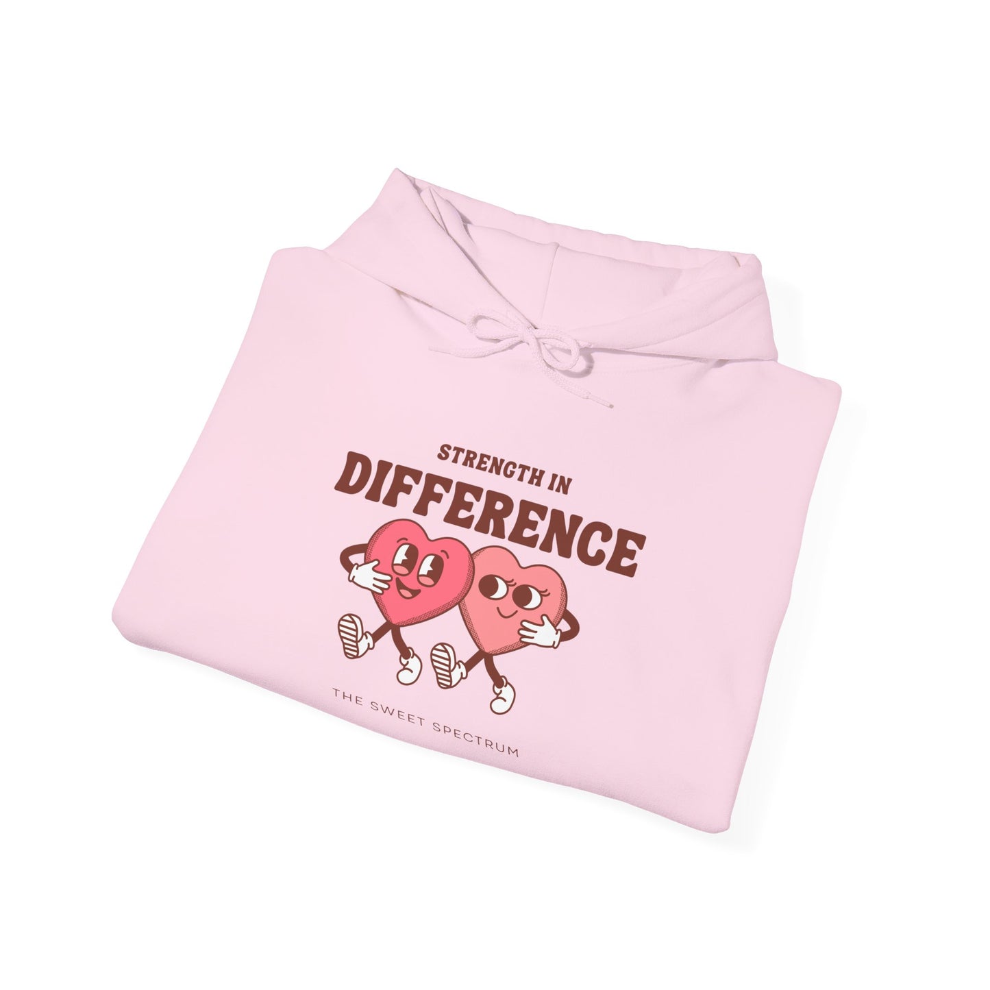 Strength in Difference Heart Duo Graphic Hooded Sweatshirt