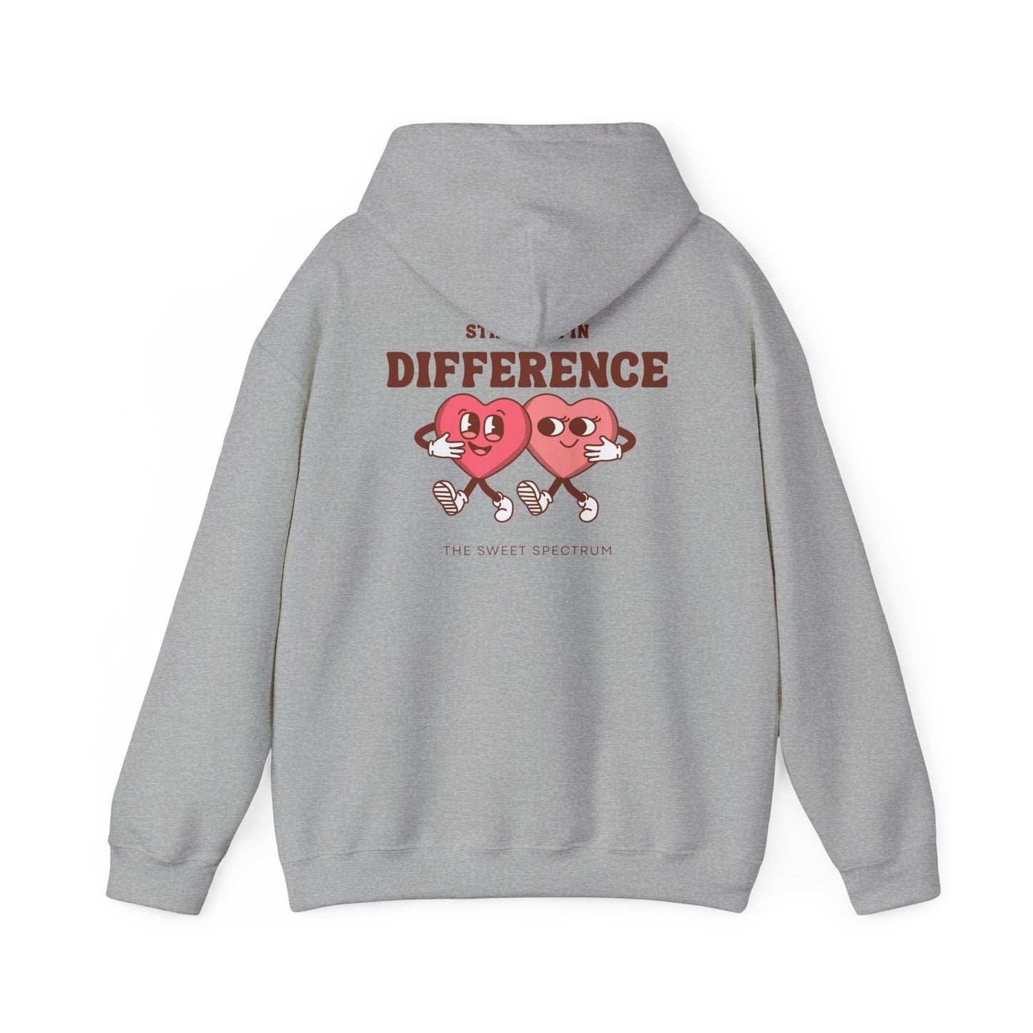 Strength in Difference Heart Duo Graphic Hooded Sweatshirt