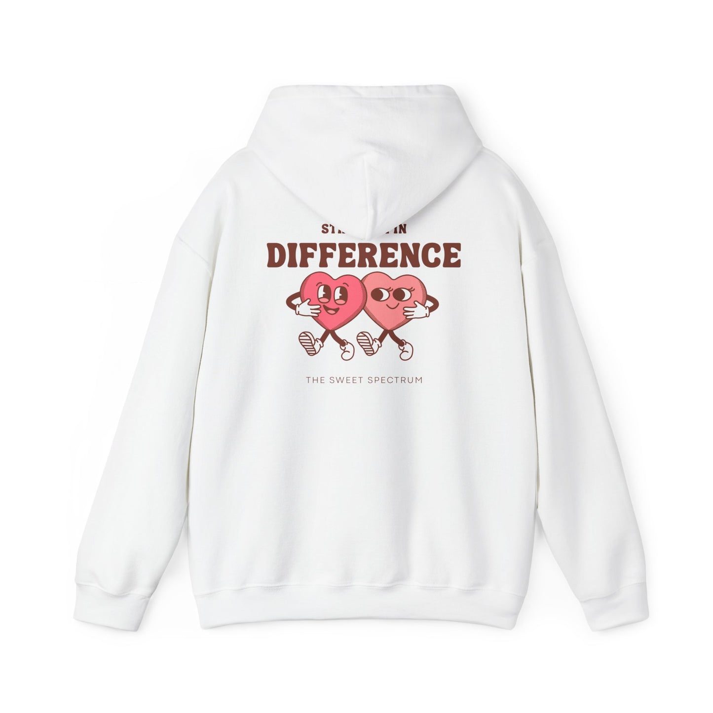 Strength in Difference Heart Duo Graphic Hooded Sweatshirt