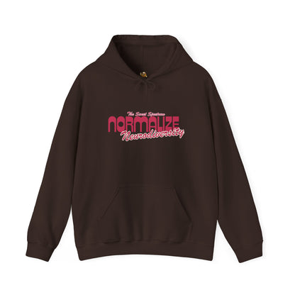 Normalize Neurodiversity Hoodie — 'Normalize Neurodiversity' Empowerment Sweatshirt