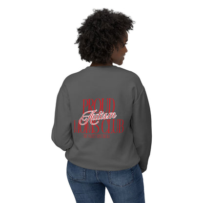 Proud Autism Moms Club- Unisex Lightweight Crewneck Sweatshirt