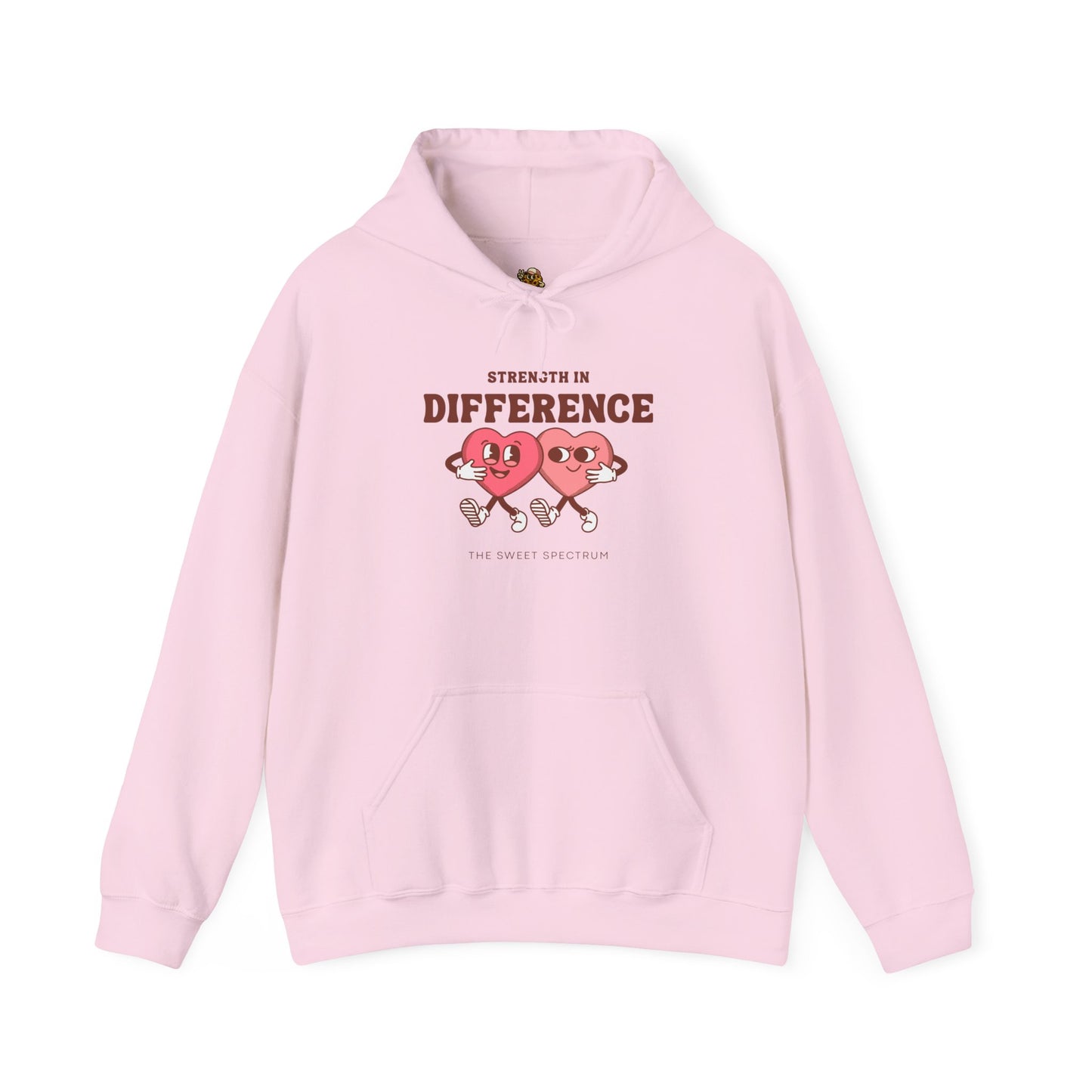 Strength in Difference Heart Duo Graphic Hooded Sweatshirt