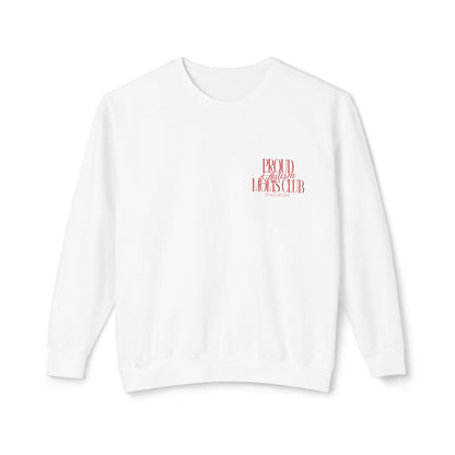 Proud Autism Moms Club- Unisex Lightweight Crewneck Sweatshirt