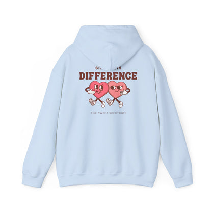 Strength in Difference Heart Duo Graphic Hooded Sweatshirt