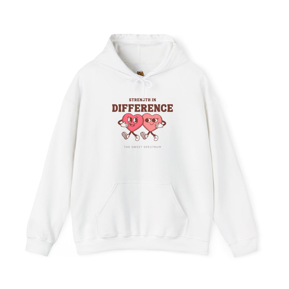 Strength in Difference Heart Duo Graphic Hooded Sweatshirt