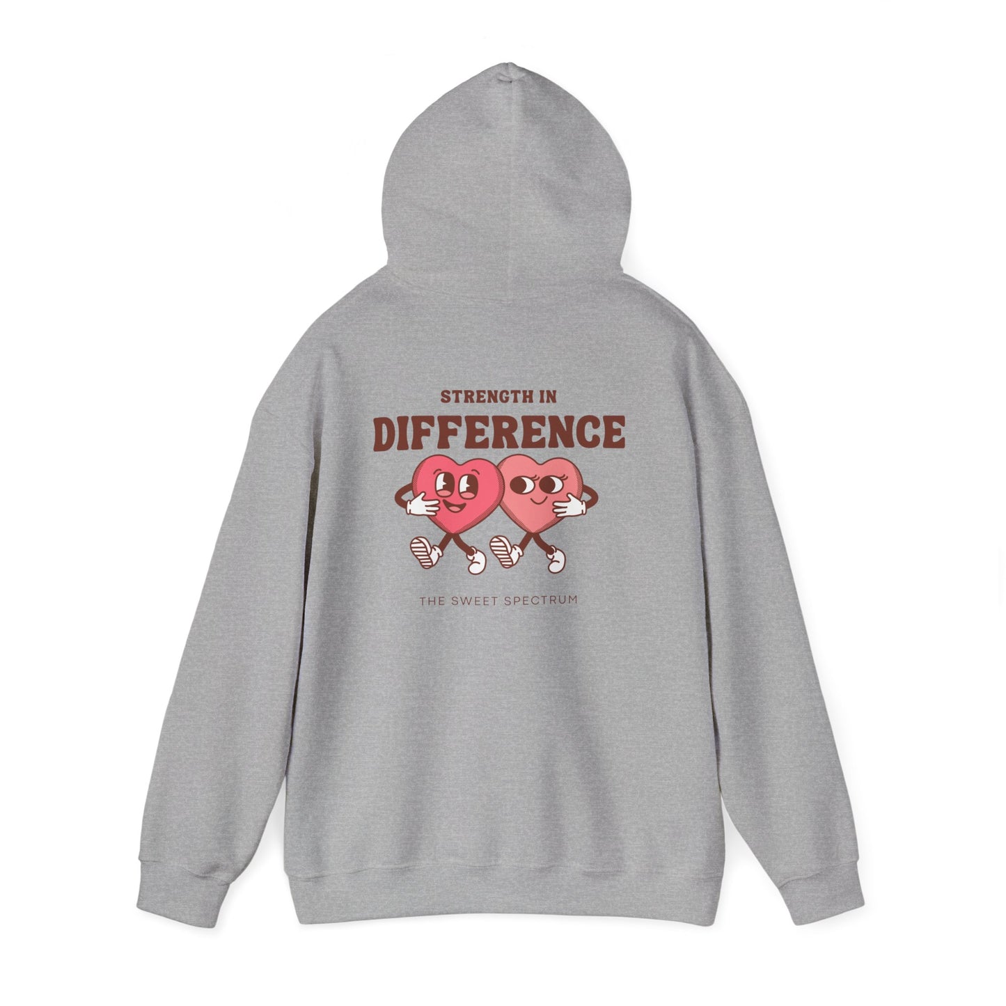 Strength in Difference Heart Duo Graphic Hooded Sweatshirt