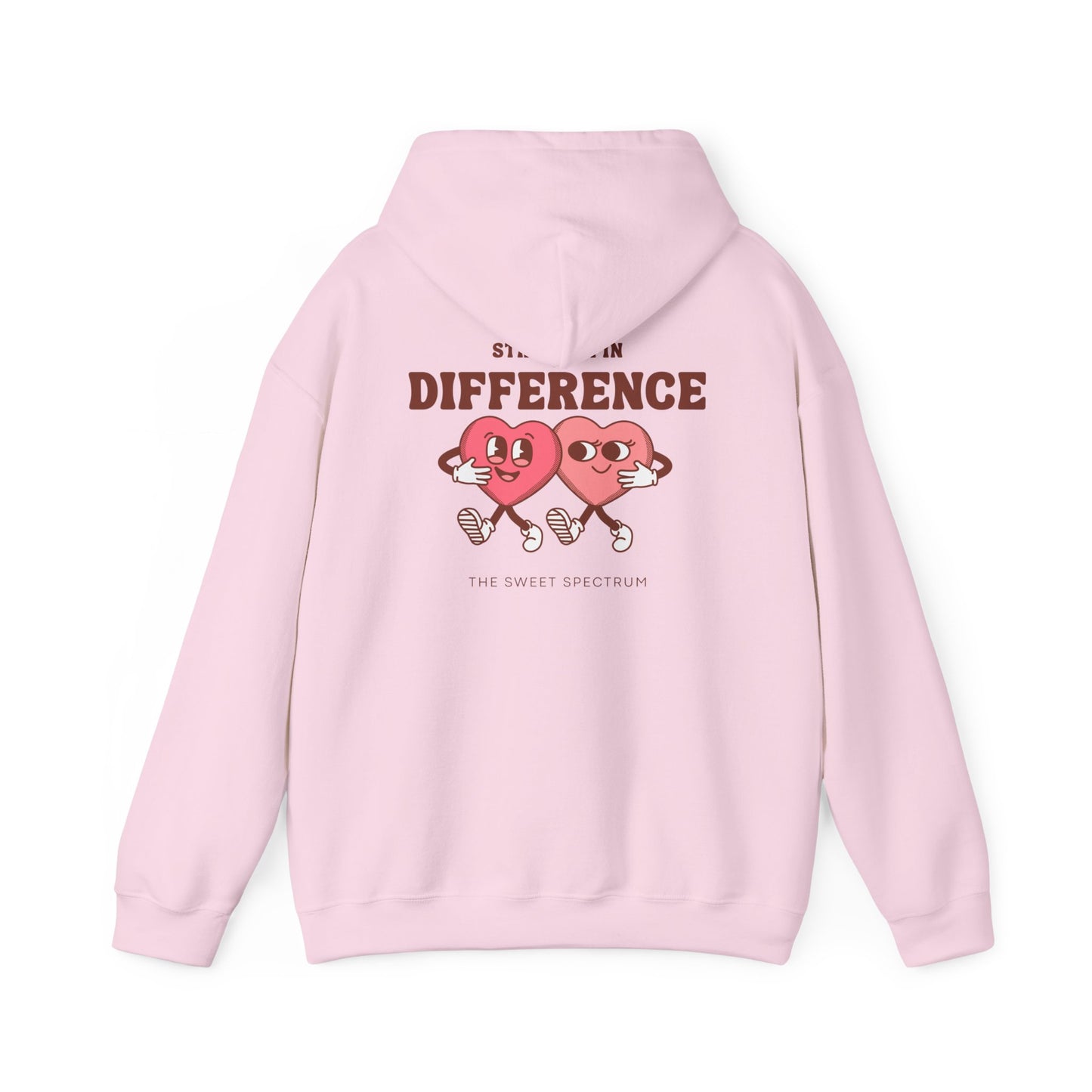 Strength in Difference Heart Duo Graphic Hooded Sweatshirt