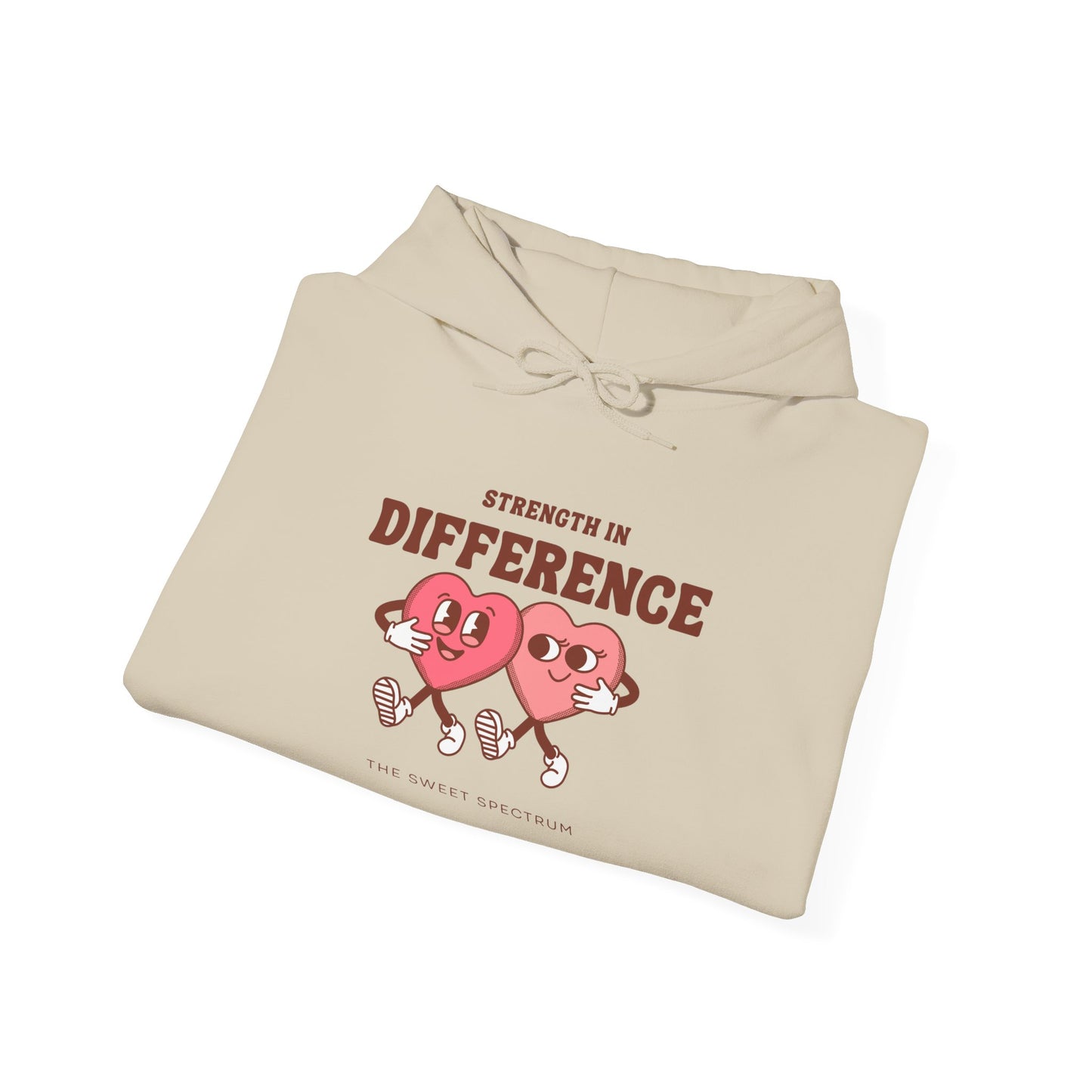 Strength in Difference Heart Duo Graphic Hooded Sweatshirt