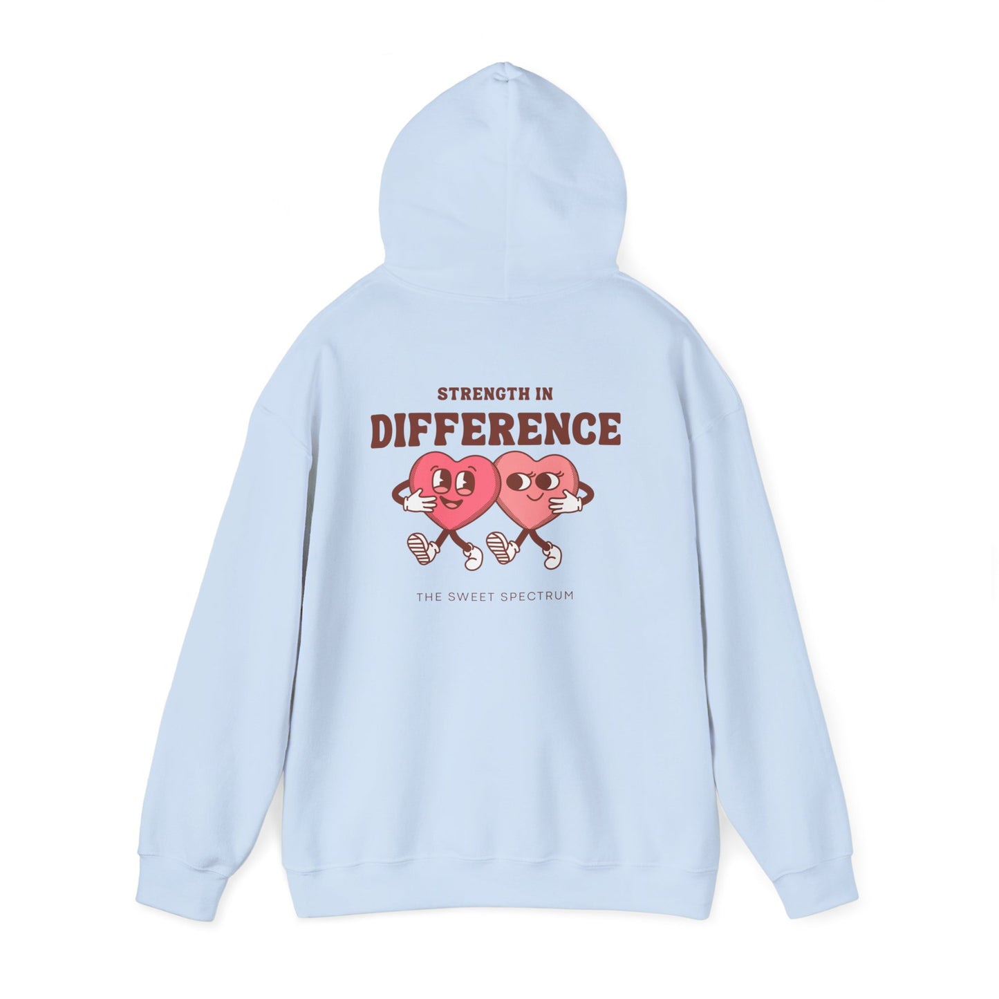 Strength in Difference Heart Duo Graphic Hooded Sweatshirt