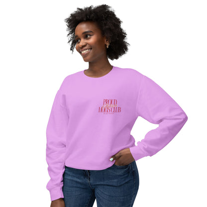 Proud Autism Moms Club- Unisex Lightweight Crewneck Sweatshirt