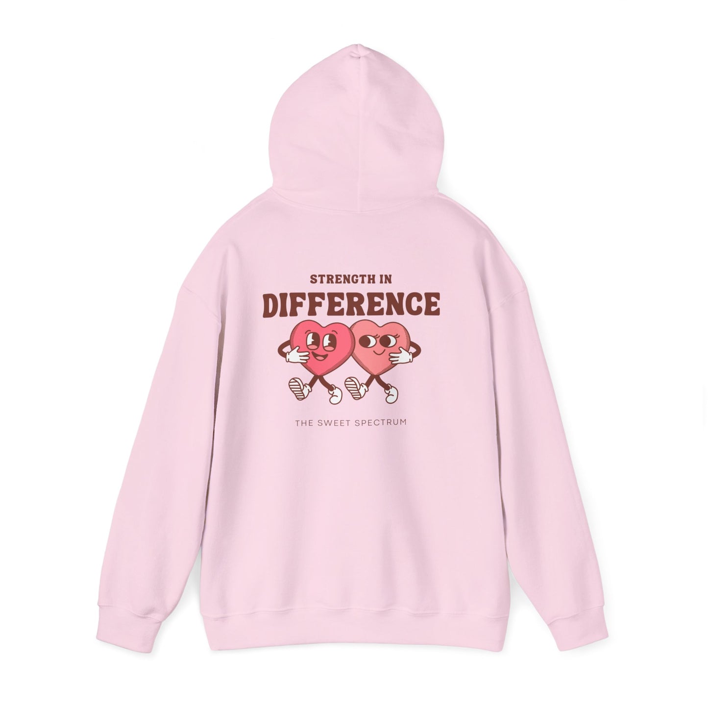 Strength in Difference Heart Duo Graphic Hooded Sweatshirt