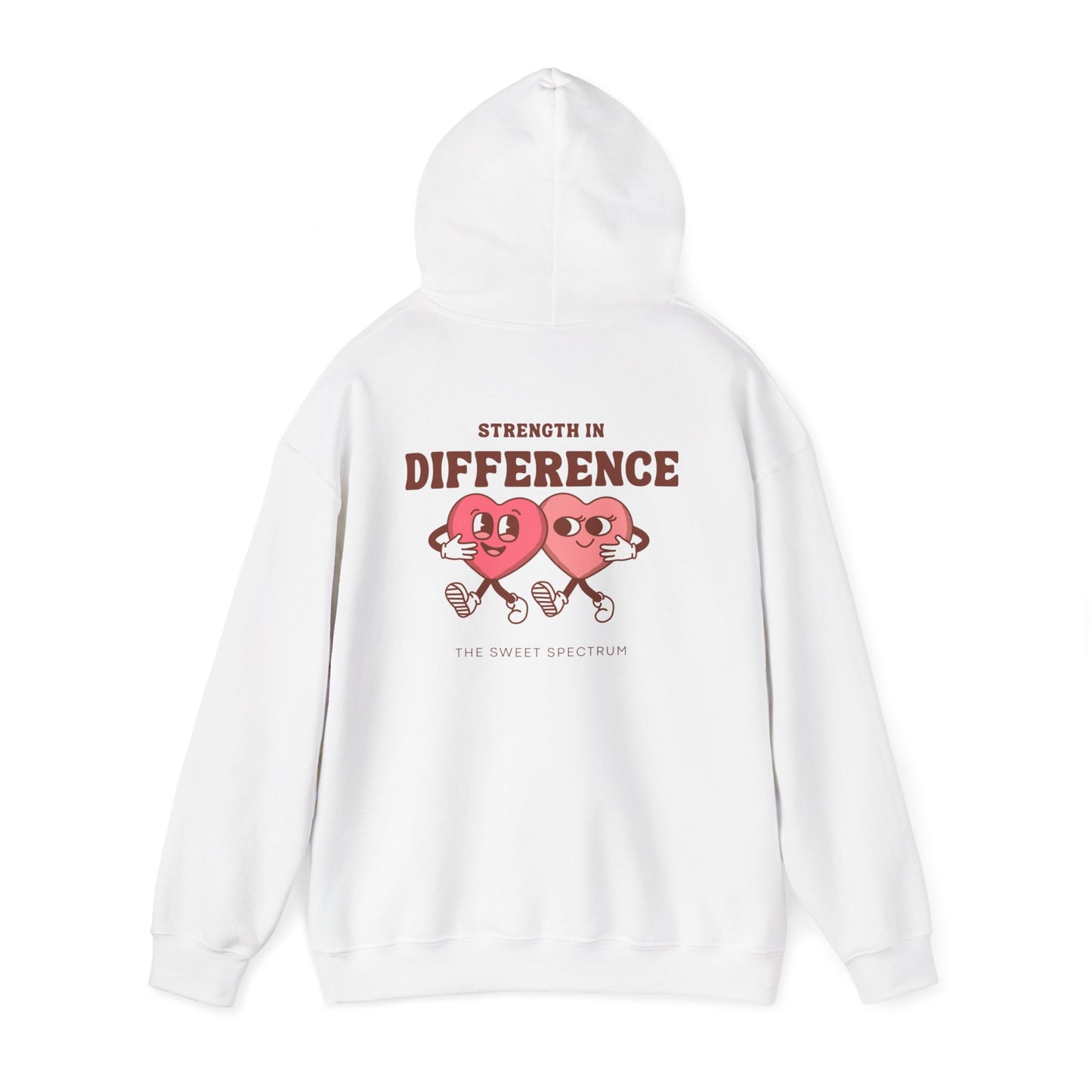 Strength in Difference Heart Duo Graphic Hooded Sweatshirt