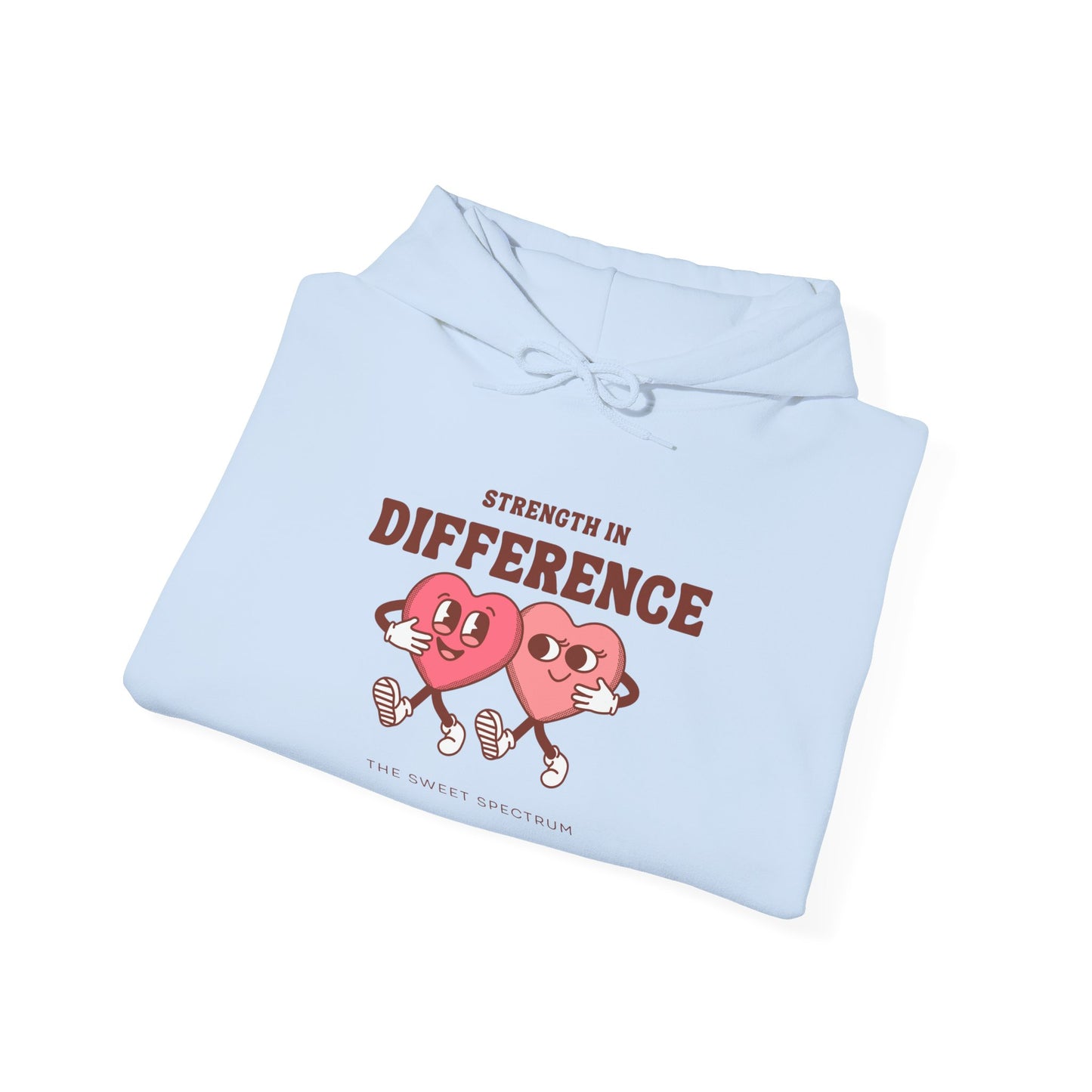 Strength in Difference Heart Duo Graphic Hooded Sweatshirt