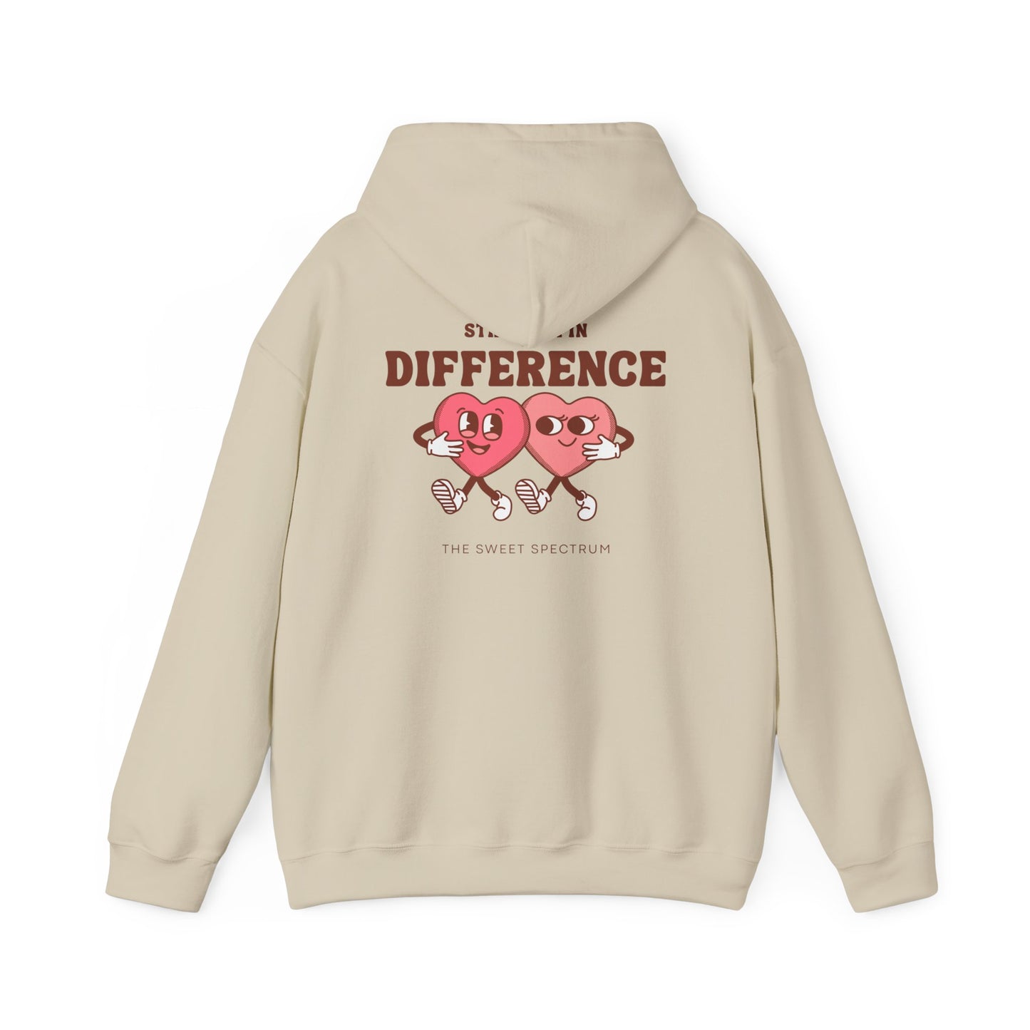 Strength in Difference Heart Duo Graphic Hooded Sweatshirt