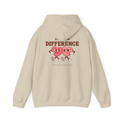 Strength in Difference Heart Duo Graphic Hooded Sweatshirt